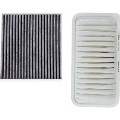 Cabin Filter Air Filter 2 Pcs Set For Toyota Avensis T25 1.8L 2.0L 2.4L 2003-2009 Model Car Filter OEM 17801-0D010 88568-02030