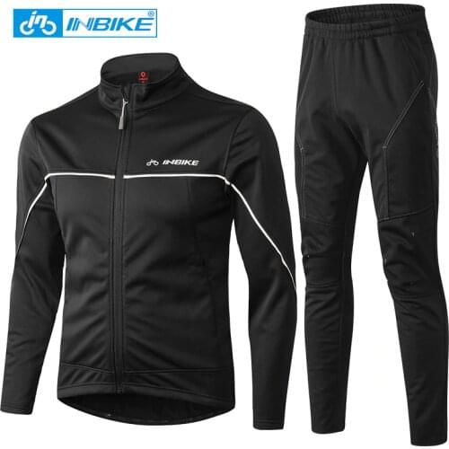 INBIKE Winter Autumn Cycling Clothes Riding Suits Bicycle Men Long Sleeves Jacket Thickening Windproof Mountain Bike Equipment