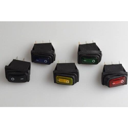 1Pc Car Power Switch 2 Position 6A 250V Auto Push Button Power Switch Car Accessories For RV Camper Boat Yatch Trailer Bus Van