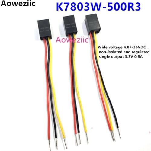 1Pcs K7803W-500R3 K7803W-500 K7803 Wide voltage 4.87-36VDC non-isolated and regulated single output 3.3V 0.5A