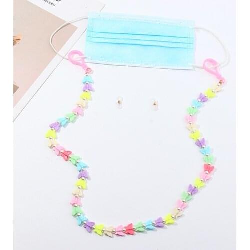 2021 Colored Mask Strap Beaded Glasses Chains Women Face Mask Lanyard Anti Slip Womens Neck Chain For Eyeglass Sunglasses