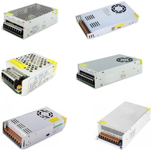 AC 110V-220V TO DC 5V 12V 24V 1A 2A 3A 5A 10A 15A 20A 30A 50A Switch Power Supply Driver Adapter LED Strip Light