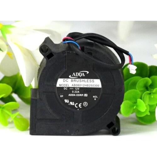 ADDA AB06012HB250300 6025 6cm 12v 0.22a projector blower Cooling fan