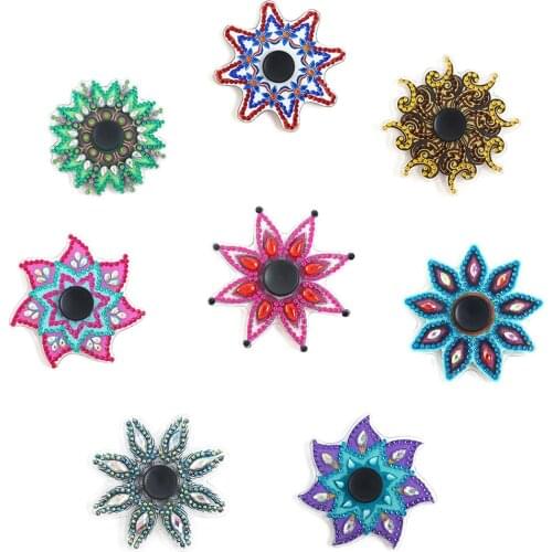 DIY Fingertip Gyro Rhinestone Diamond Hand Spinner Fidget Relief Stress Toy 5D DIY Diamond Painting Creative Gift Fingertip Gyro