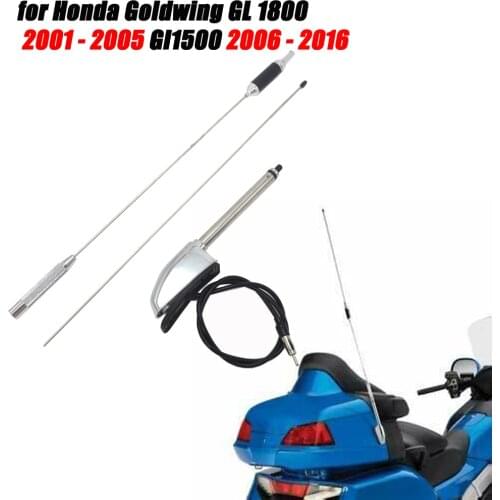 Motorcycle Radio Antenna Comfort Navi with flag for Honda 2006 - 2016 2007 2008 2009 GL1800 Goldwing GL 1800 2001 - 2005 Gl1500