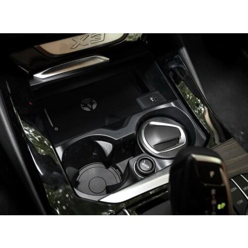 Qi Car Wireless Charger for BMW x3/x4 2018-2019 For iPhone Xs Max Xr X Samsung S10 S9 Intelligent Infrared Fast Phone Holder