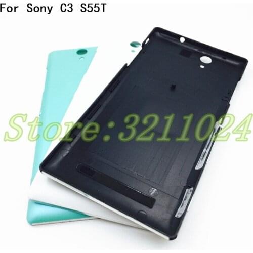 Battery Cover Replacement Parts For Sony Xperia C3 S55T S55U D2533 Rear Battery Door Back Cover Housing