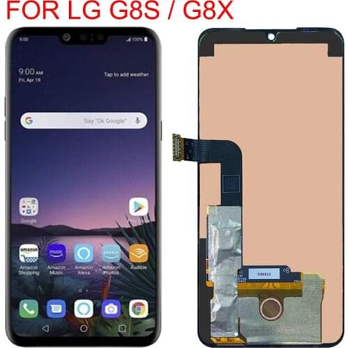 For LG G8s Display LMG810, LM-G810, LMG810EAW Touch For LG G8X Screen Digitizer Assembly For G8X ThinQ v50s LCD with frame