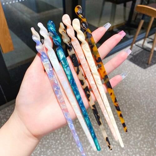 Hot Sale Chinese Style Hair Sticks Vintage Acetate Chopstick Women Hairpins Hair Clips Pins Wedding Hair Jewelry Accessories
