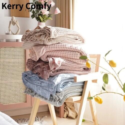 Kerry Comfy Cotton Throws On The Sofa