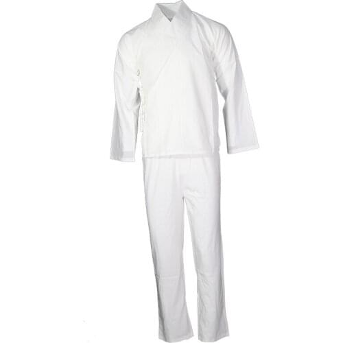 Hanfu Men Women Chinese Classical Dance Costume Folk Festival Outfit Rave White Performance Clothes Ancient 2 Pcs Set DF1128