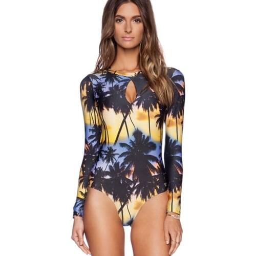 Swimsuit 2019 Fashion Women Womens Summer Clothes For Surfing Surf Shirt Swimming Suit Sexy Long Sleeve Suits Female Animal
