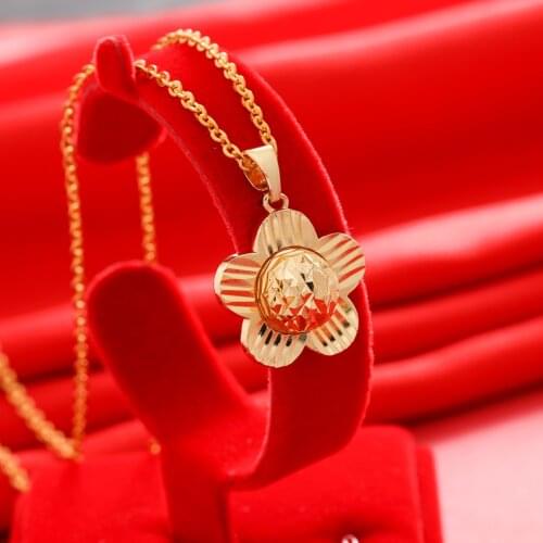 Gligli Small Necklaces For Women/Girl Gold Color Pendant Thin Chain Jewelry Ladies Festival Gift