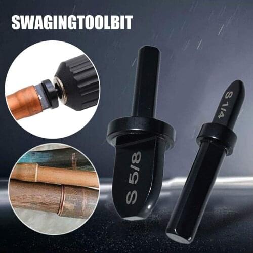 6pcs Swaging Tool Drill Bit Set Multifunctional Copper Pipe Flaring Tools Portable Bearing Steel Drill Bit Expander H88F