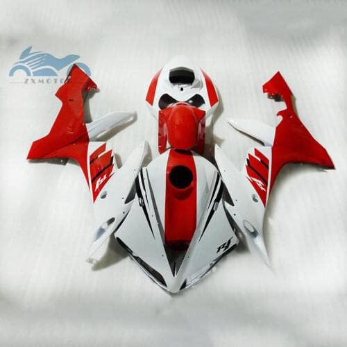 Upgrade your Injection fairing kits fit for YAMAHA 2004-2006 YZFR1 04 05 06 YZF R1 red white plastic fairings kit NY10