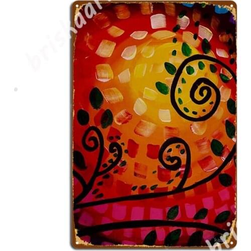 Autumn Sun Metal Signs Painting Décor Custom Cinema Kitchen Garage Club Tin sign Posters