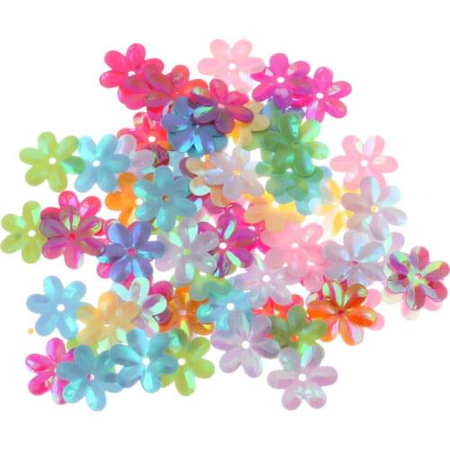 30g Perforated Flower Lentejuelas/Loose Sequins Paillette Sewing Craft For Decoration Garment Dress Cloth Embroidery Accessories