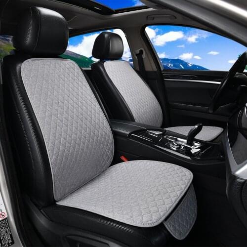 Car Seat Cover Protector Auto Flax Front Back Rear Backrest Seat Cushion Pad for Auto Automotive Interior Truck Suv or Van