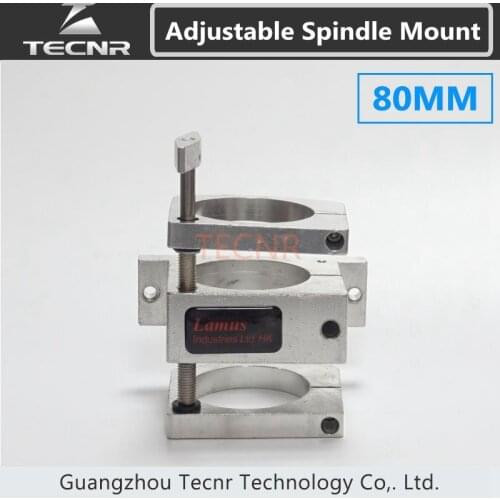 Adjustable Spindle Motor Clamp Holder 80MM for 1.5KW 2.2KW Water Cooled Spindle Motor