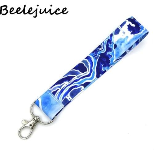 24pcs Hokusai Waves vintage Neck Strap Lanyard keychain Mobile Phone Strap ID Badge Holder Rope Key Chain Keyrings Accessories