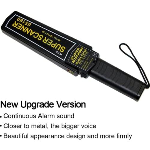 MD-1165180 Handheld Metal Detector Small High-Precision Portable Metal Security Detector for Subways Airports Stations etc