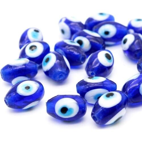 DIY Jewelry Oval shape Eyes Bead Crystal Charm European Beads Fit Charms Bracelets & Bangles 14X10MM 22PCS Wholesale