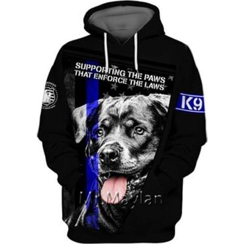 Personality Fashion Animal Rottweiler 3D Print Graphic Hoodie Men/Women Streetwear Oversized 5XL Sweatshirt Harajuku Tops QW-09