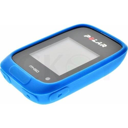 Outdoor Bycicle Road / Mountain Bike Accessories Rubber Sky Blue Protect Case for Cycling Training GPS Polar M450