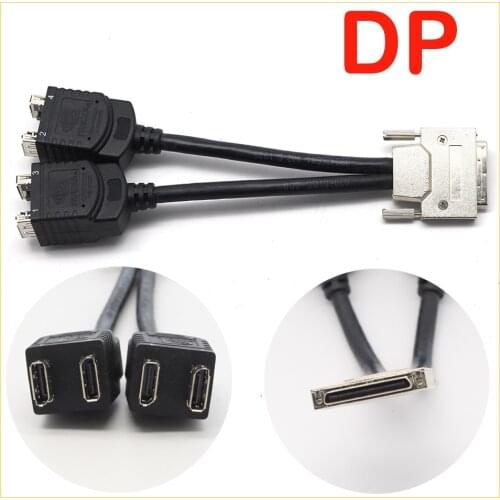 VHDCI to DP One to Four Graphics Video Cable for NVIDIA NVS420 Dell J772M Graphics Adapter Cable DP Cable F908M