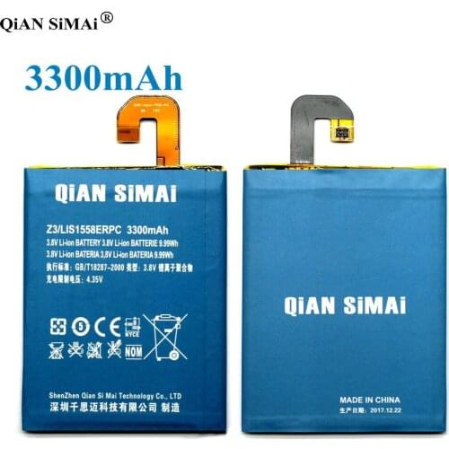 QiAN SiMAi High Quality LIS1558ERPC 3300mAh Battery For Sony Xperia Z3 L55T L55U D6633 D6643 D6653 + Tracking Code