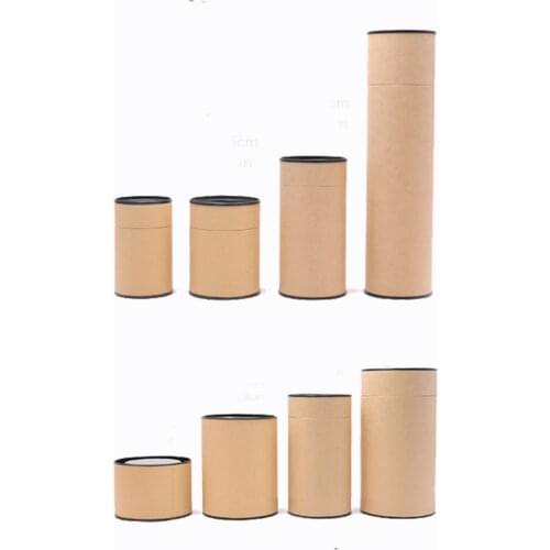 Xin Jia Yi Packaging Brown Box 2018 New Fashion Kraft Paper Gift Tube Birthday Party Tea Cookies Suitcase Paper Can Eco 5 Sizes