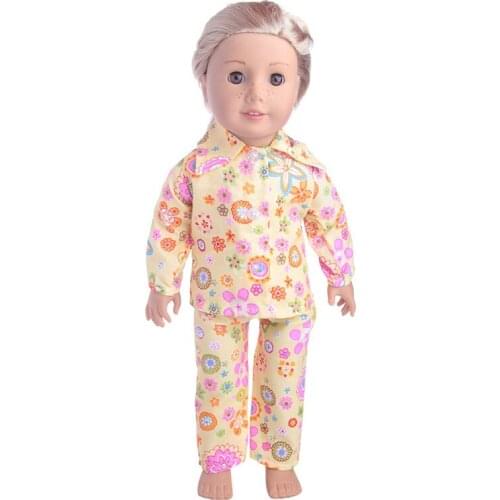 3 Styles Printing pajamas for Americandoll ,43cm zap,Doll accessories