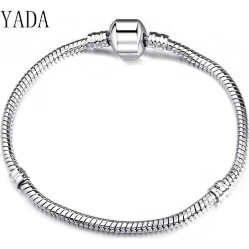 YADA gifts 17-20CM Crystal snake chain Bracelets&Bangles gold For Women silver Color Bracelets Charm Jewelry Bracelet BT200164