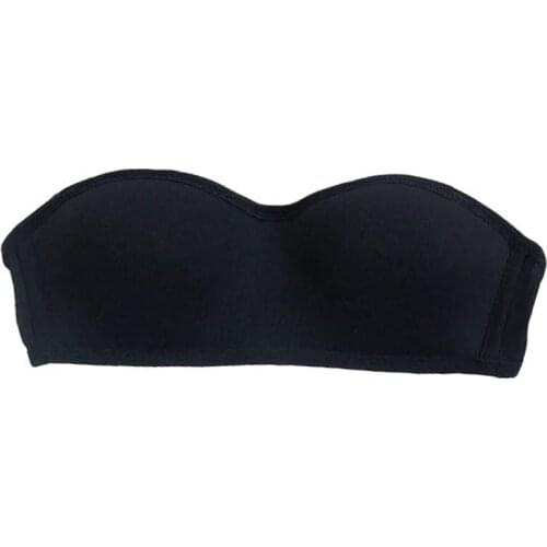 Womens Push Up Strapless Bra Padded Wirefree Convertible Multiway Invisible Bandeau Bralette 1/2 Cup Underwear Brassiere топ бра