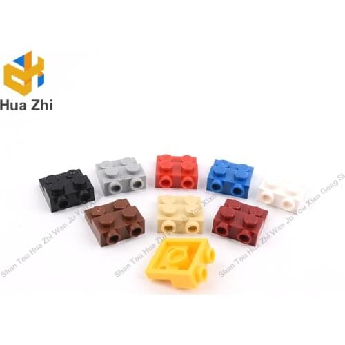 10PCS 99206 Plate Special 2x2x0.667 with Two Studs OnSide and Two Raised Building Blocks Parts MOC DIY Education Build Toys