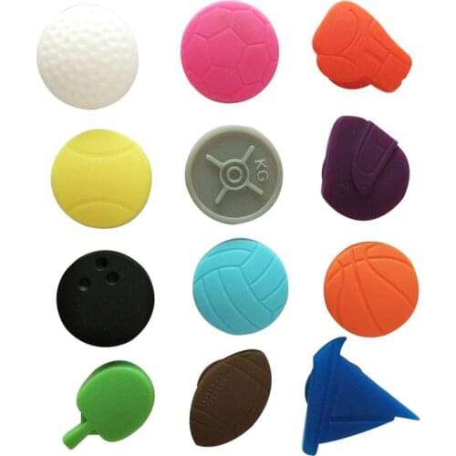 12 Pcs Silicone Red Wine Glass Marker Drink Marker Creative Sporting Supplies Shape Glass Identification Marker (Mixed)