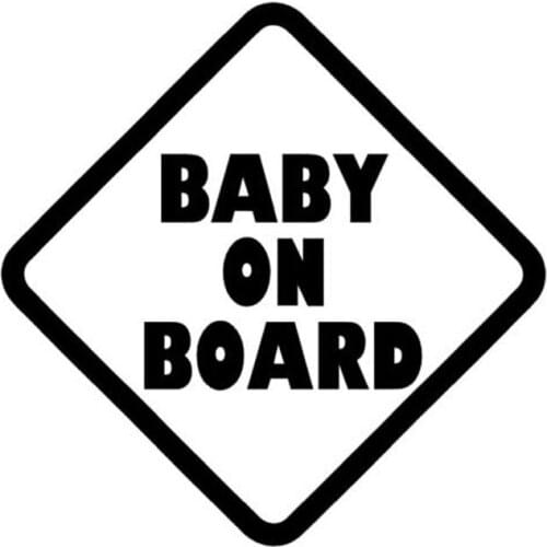 14.3CM*14.3CM BABY ON BOARD Car Sticker Bumper Window Vinyl Decal