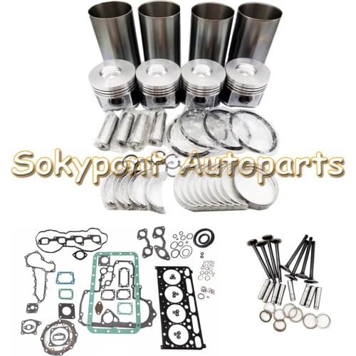 1G796-2111 Engine Rebuild Kit With Piston Rings Gaskets Bearings Valves For Kubota V2403T V2403M