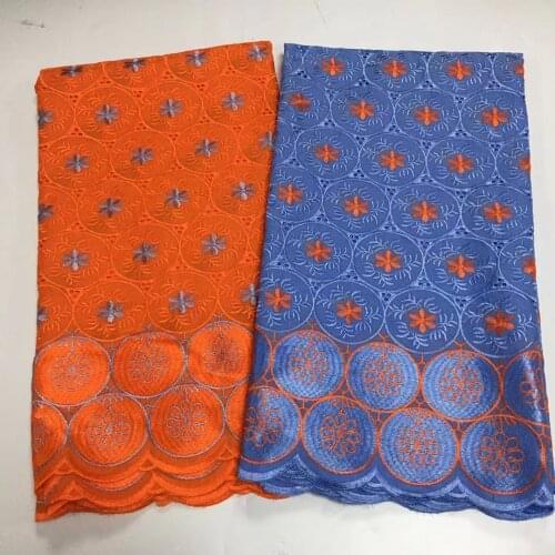 5yards Hot Selling African 100%Cotton Lace Fabrics 2021 High Quality Lace French Swiss voile Pure Cotton Lace Dubai Fabric