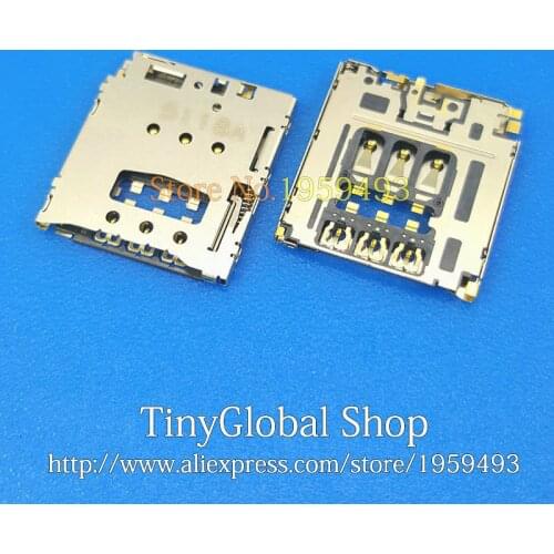 2pcs/lot Coopart new Sim Card Reader holder Connector socket replacement for Motorola MOTO G2 2ND XT1063 XT1068 XT1069 XT1077