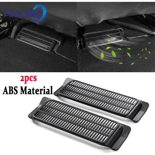 2pcs Car Air-Flow Vent Protection Cover Black Vent Cover Car Interior Replacement Tesal Model 3 2017-2020