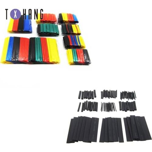 328pcs 2:1 Polyolefin Shrinking Assorted Heat Shrink Tube Wire Cable Insulated Sleeving Tubing 8 Size diy electronics