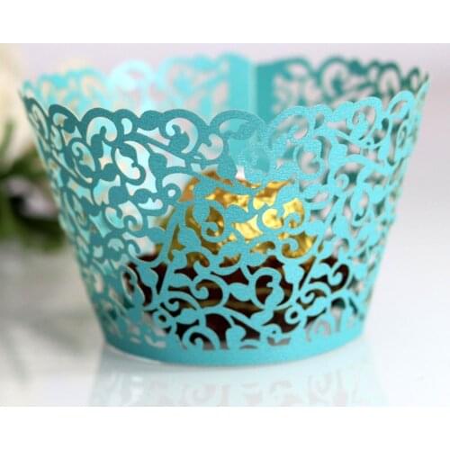 50 Pcs Cupcake Wrappers Laser Cut Liner Baking Cup Cupcake Wrappers Artistic Bake Wraps Muffin Cup, Great For Party Cupcake