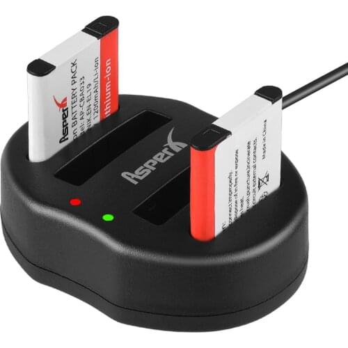 2Pcs 1200mAh EN-EL19 EN EL19 Battery + Dual USB Charger for Nikon S100 S2500 S2600 S3100 S3300 S4100 S4150 S4300 S6400 Camera