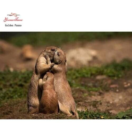 Diamond Painting Full Square 5D Diy Daimond Embroidery Diamant Mosaic Sale Displasy Broderie Diamant Sea Otters Rat Family 01