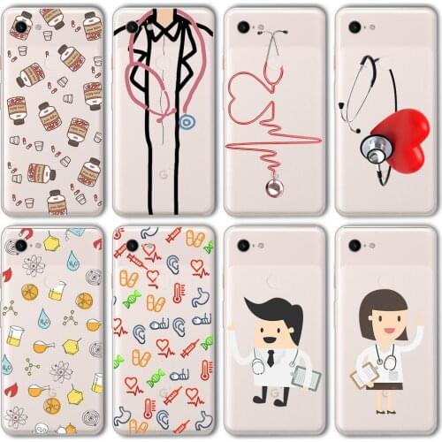 Ciciber Funda Case for Google Pixel 5 4 3 2 XL Luxury Fashion Doctors Pharmacy Soft Silicone for Google Pixel 4a 3a XL Coque TPU