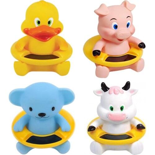 Baby Bathing Thermometer Cartoon Floating Swimming Pool Thermometer Cute for Pool Spas Hot Tubs