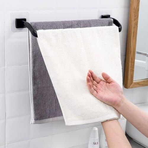 Double bar towel rack paste kitchen rag shelf debris pot cover lid storage rack organizer bathroom towel bar mx10141344
