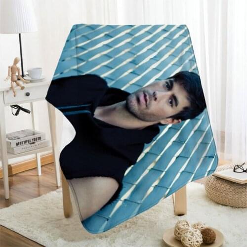 Musife Custom Enrique Iglesias Flannel Blanket Design Your own Blanket Flannel Blankets for Sofa DIY Dropshipping