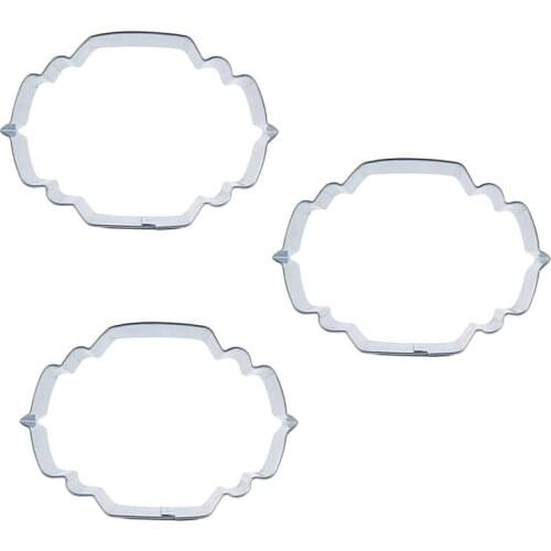 Lantern puzzle shape 3 piece biscuit cutting molds, baking tools, cake decorating soft candy tools